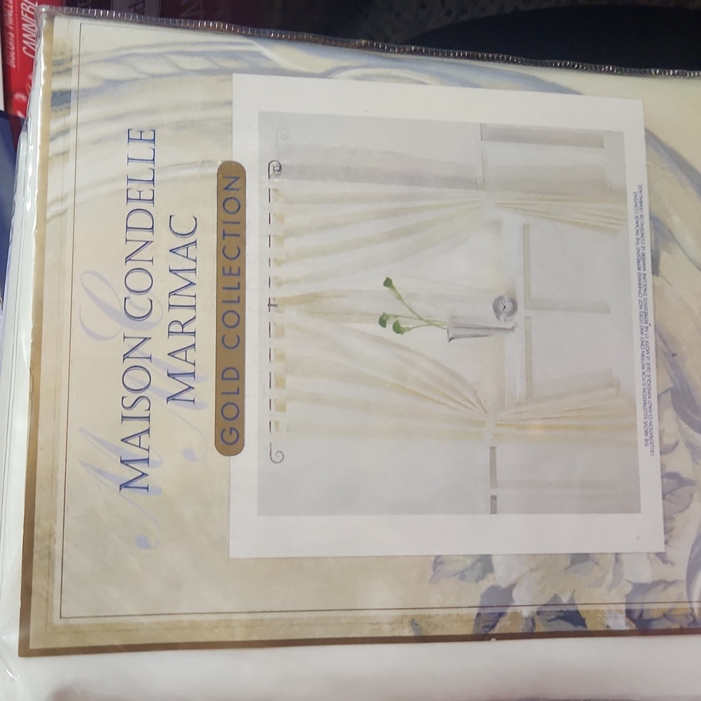 Curtains two tab top panels
